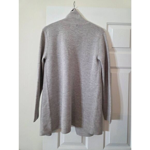 JIGSAW Ring Fastening Pique Wool Cardigan M - Picture 9 of 12